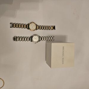 Michael Kors Silver and Gold Watches Set